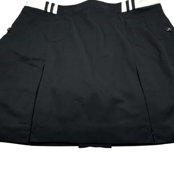 NWT Izod Cool FX Black White Pink Golf Active Skort Skirt Short Women’s Size 16 - Picture 5 of 16